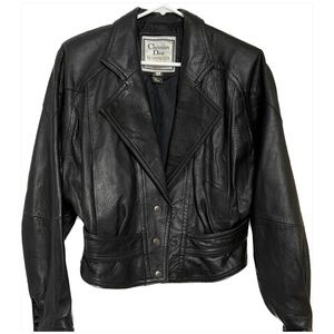 Authentic Christian Dior leather jacket